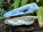 Natural Blue Lace Agate Geode Specimens x 6 From Malawi - Toprock Gemstones and Minerals 
