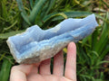 Natural Blue Lace Agate Geode Specimens x 6 From Malawi - Toprock Gemstones and Minerals 