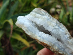 Natural Blue Lace Agate Geode Specimens x 6 From Malawi - Toprock Gemstones and Minerals 