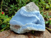 Natural Blue Lace Agate Geode Specimens x 6 From Malawi - Toprock Gemstones and Minerals 