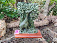 Hand Made Green Verdite Giraffe Carving x 1 From Zimbabwe - Toprock Gemstones and Minerals 