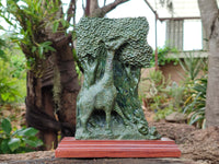 Hand Made Green Verdite Giraffe Carving x 1 From Zimbabwe - Toprock Gemstones and Minerals 