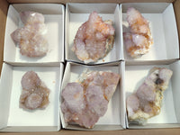 Natural Amethyst Spirit Quartz Clusters x 6 From Boekenhouthoek, South Africa