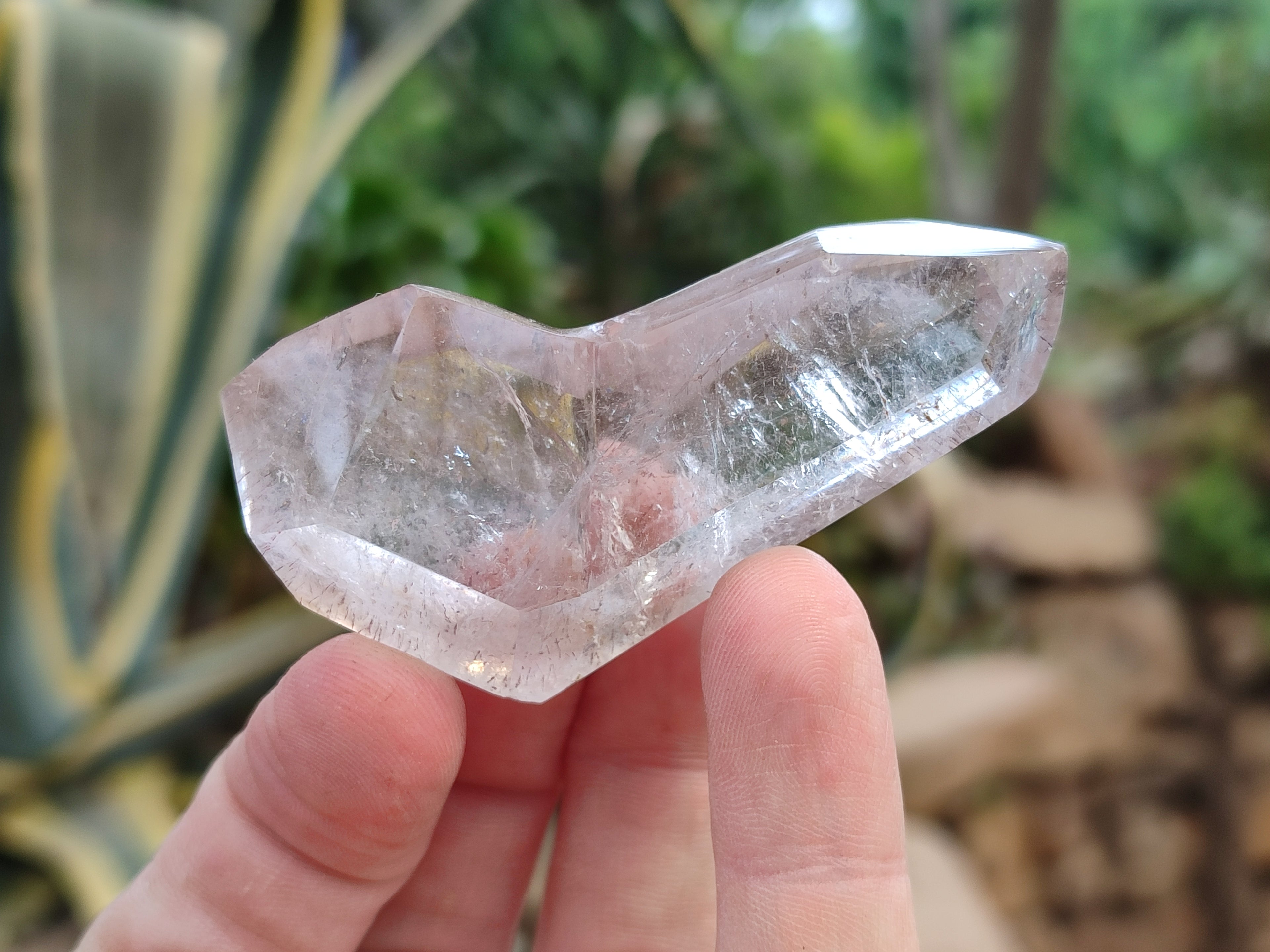 Polished Mixed Inclusion Window Quartz Crystals x 20 From Madagascar - Toprock Gemstones and Minerals 