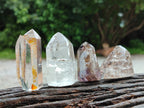 Polished Mixed Inclusion Window Quartz Crystals x 20 From Madagascar - Toprock Gemstones and Minerals 