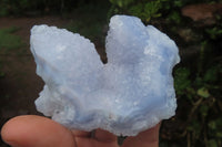 Natural Etched Blue Chalcedony Specimens x 3 From Nsanje, Malawi - Toprock Gemstones and Minerals 
