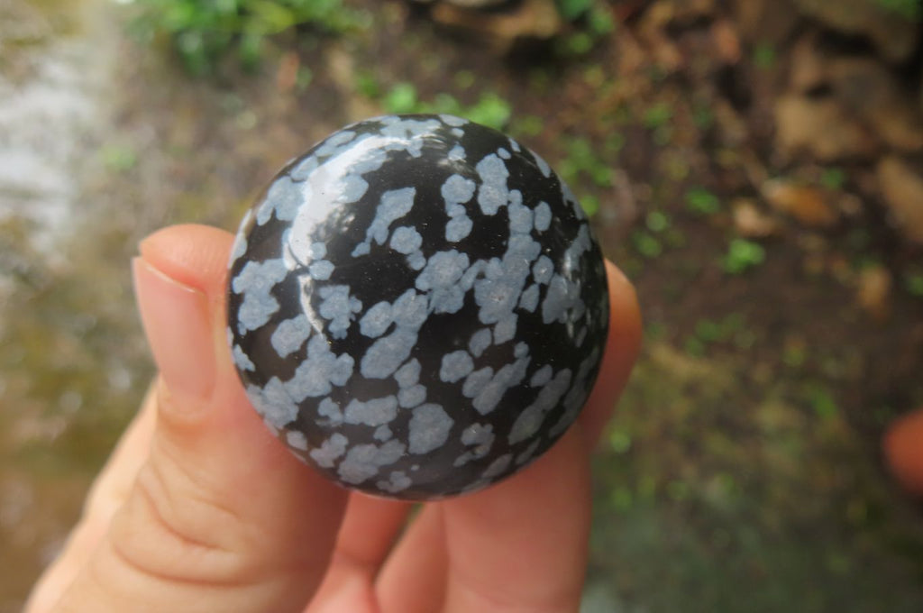 Polished Snowflake Obsidian Drawer - Door Knobs - Sold Per Item - From Mexico - Toprock Gemstones and Minerals 
