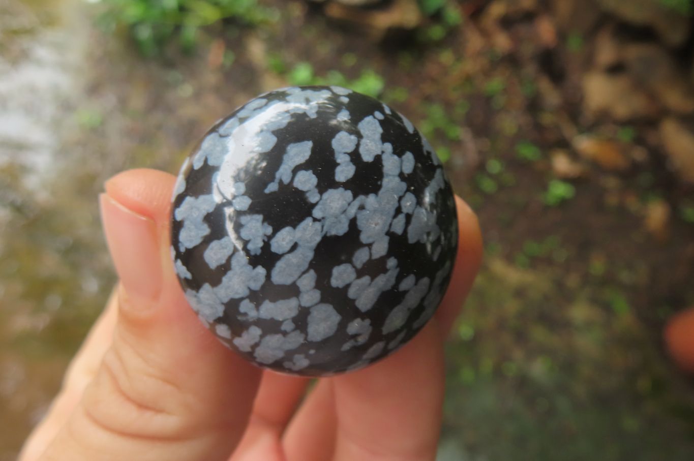 Polished Snowflake Obsidian Drawer - Door Knobs - Sold Per Item - From Mexico - Toprock Gemstones and Minerals 