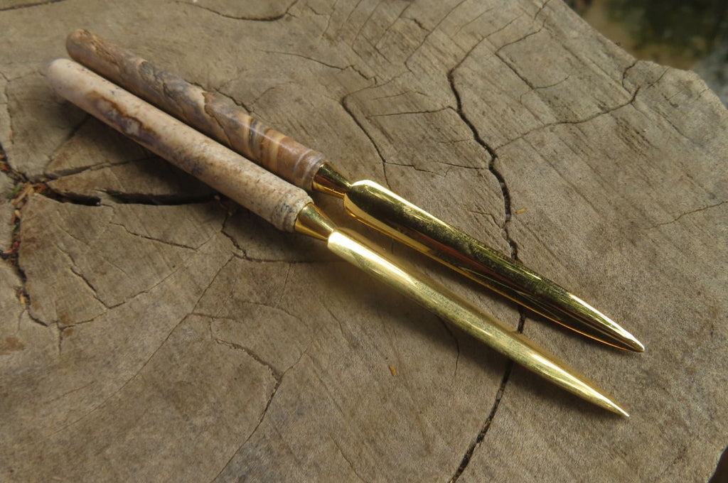 Polished Picture Stone Jasper Letter Opener - Sold Per Item - From Namibia - Toprock Gemstones and Minerals 
