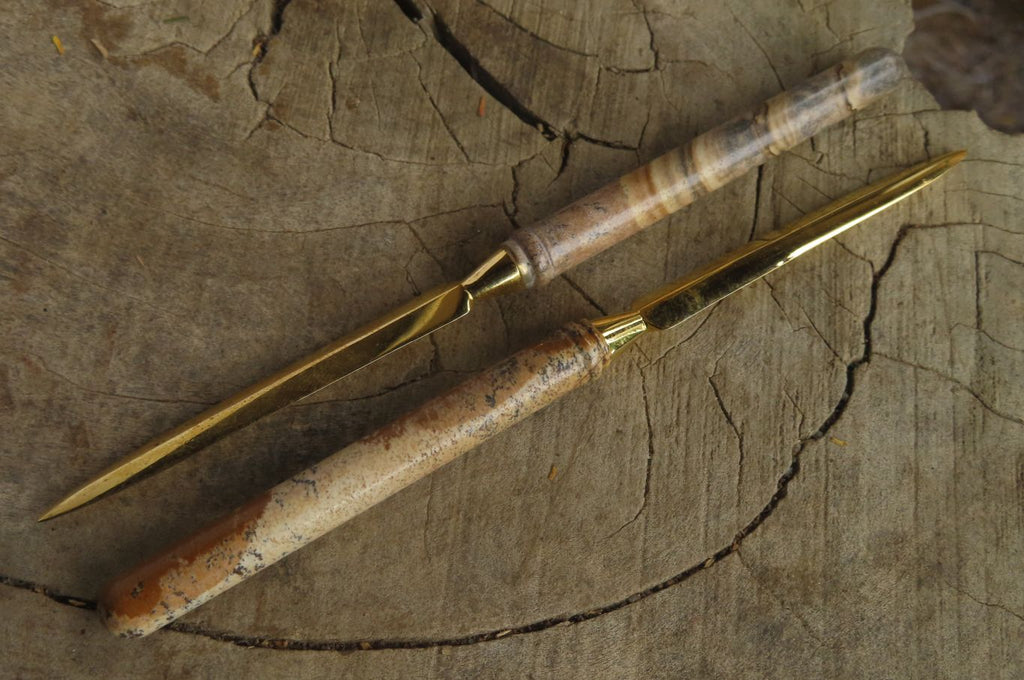 Polished Picture Stone Jasper Letter Opener - Sold Per Item - From Namibia - Toprock Gemstones and Minerals 