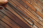 Polished Hematite & Gold Beaded Necklace - Sold Per Item - From Southern Africa - Toprock Gemstones and Minerals 