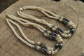 Polished Silver Hematite and Freshwater Pearl Beaded Necklace - Sold Per Item - From China - Toprock Gemstones and Minerals 
