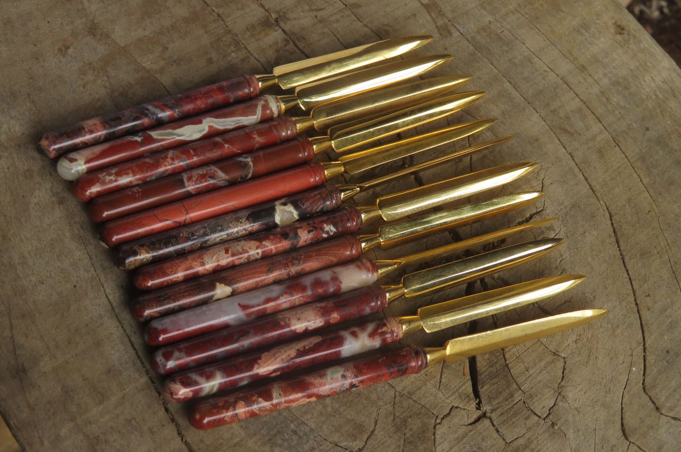 Polished Brecciated Jasper Letter Openers - Sold Per Item - From South Africa - Toprock Gemstones and Minerals 