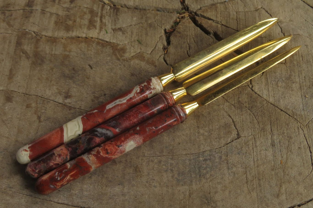 Polished Brecciated Jasper Letter Openers - Sold Per Item - From South Africa - Toprock Gemstones and Minerals 