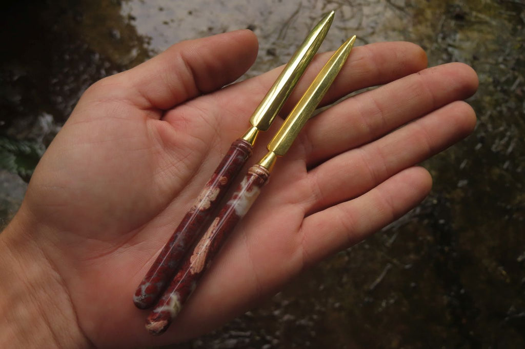 Polished Brecciated Jasper Letter Openers - Sold Per Item - From South Africa - Toprock Gemstones and Minerals 