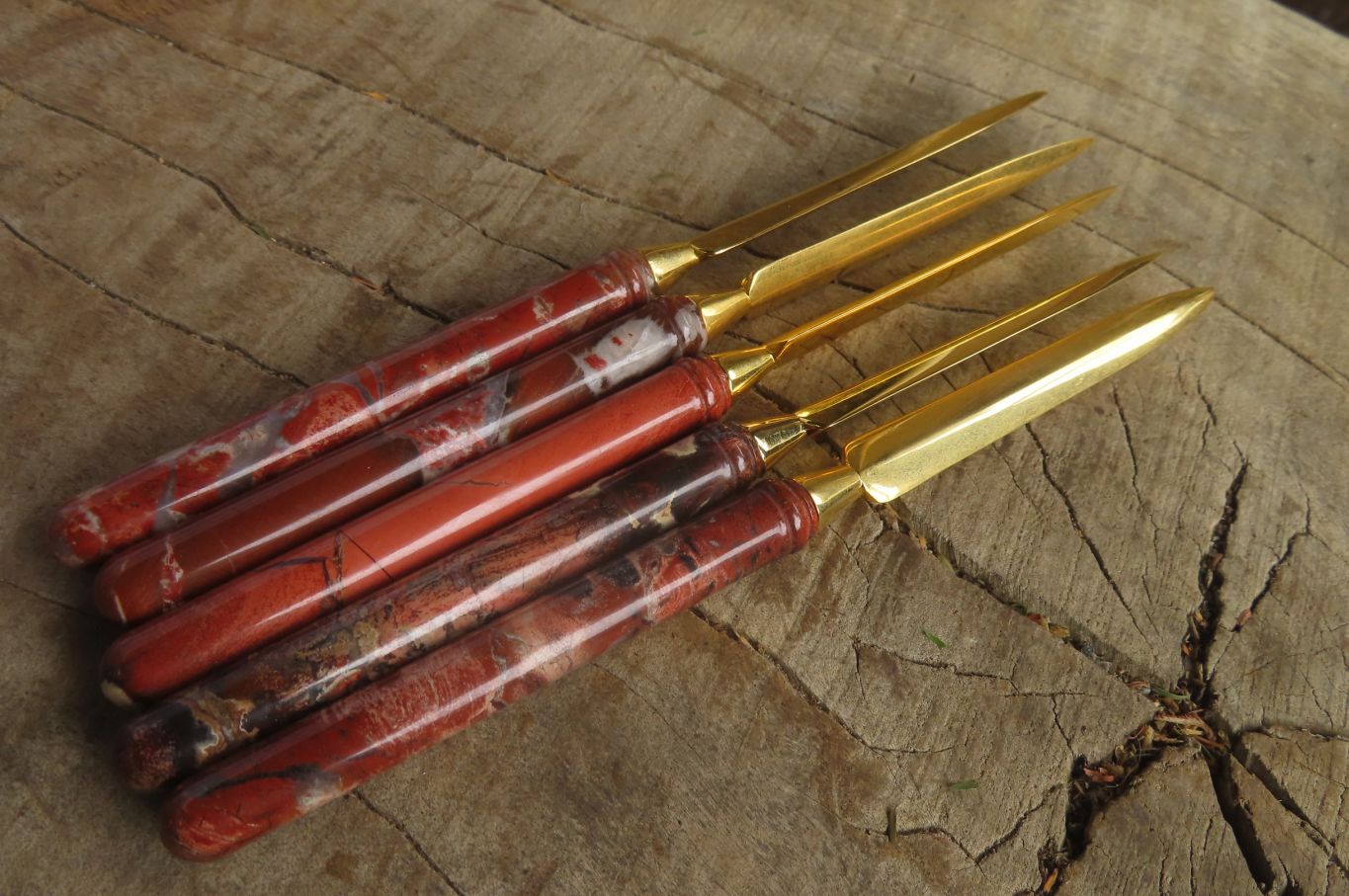 Polished Brecciated Jasper Letter Openers - Sold Per Item - From South Africa - Toprock Gemstones and Minerals 