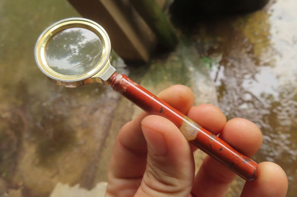 Polished Brecciated Jasper Magnifying Glass - Sold Per Item - From South Africa - Toprock Gemstones and Minerals 