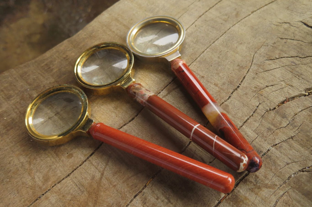Polished Brecciated Jasper Magnifying Glass - Sold Per Item - From South Africa - Toprock Gemstones and Minerals 