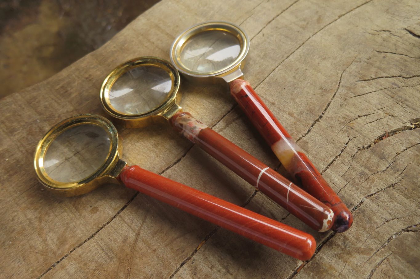 Polished Brecciated Jasper Magnifying Glass - Sold Per Item - From South Africa - Toprock Gemstones and Minerals 