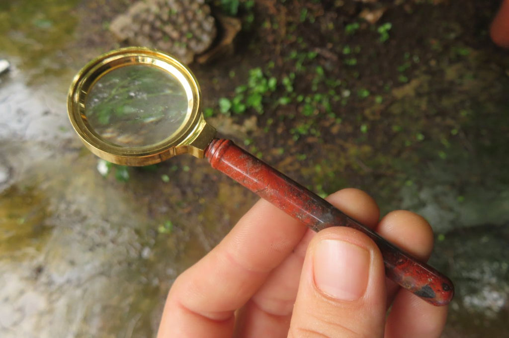 Polished Brecciated Jasper Magnifying Glass - Sold Per Item - From South Africa - Toprock Gemstones and Minerals 