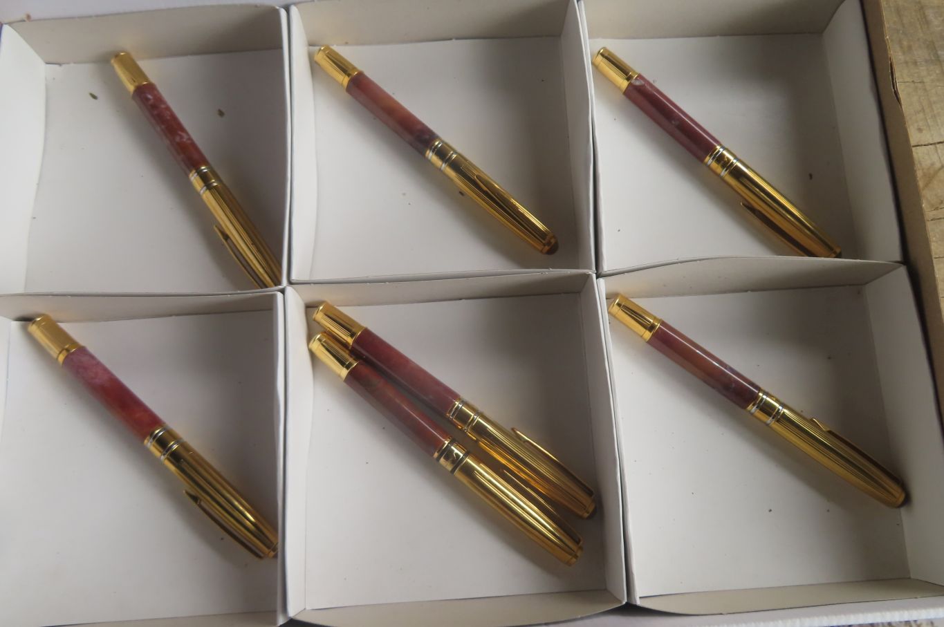 Polished Fancy Jasper Agate Fountain Pen - Sold Per Item - From Botswana - Toprock Gemstones and Minerals 