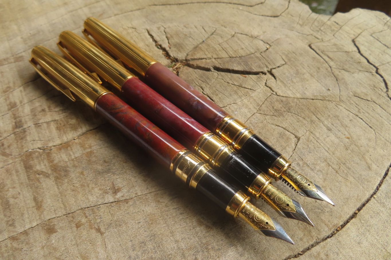 Polished Fancy Jasper Agate Fountain Pen - Sold Per Item - From Botswana - Toprock Gemstones and Minerals 