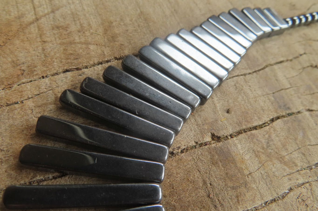 Polished Silver Hematite Egyptian Choker Necklace - Sold Per Item - From China - Toprock Gemstones and Minerals 