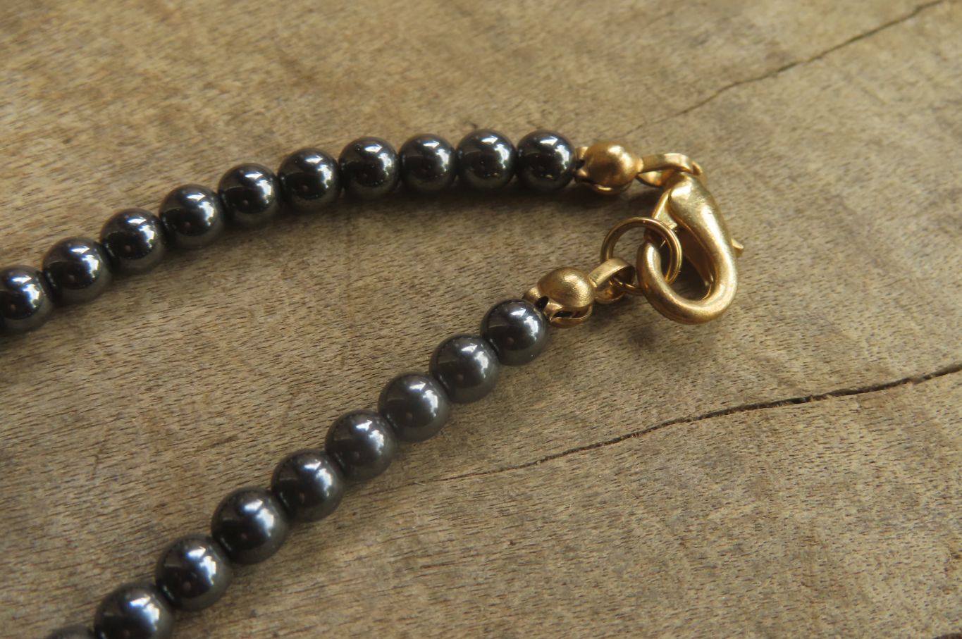 Polished Silver Hematite Egyptian Choker Necklace - Sold Per Item - From China - Toprock Gemstones and Minerals 