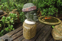 Hand Made African Male Bust Stone Sculpture x 1 From Zimbabwe