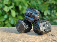 Natural Alluvial Schorl Black Tourmaline Crystals x 70 From Zimbabwe - Toprock Gemstones and Minerals 