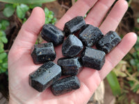 Natural Alluvial Schorl Black Tourmaline Crystals x 70 From Zimbabwe - Toprock Gemstones and Minerals 