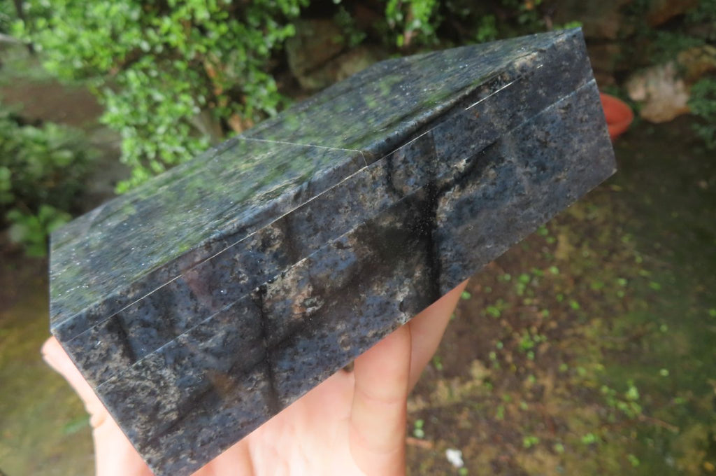 Hand Made Dumortierite Jewellery Box x 1 From Mozambique - Toprock Gemstones and Minerals 