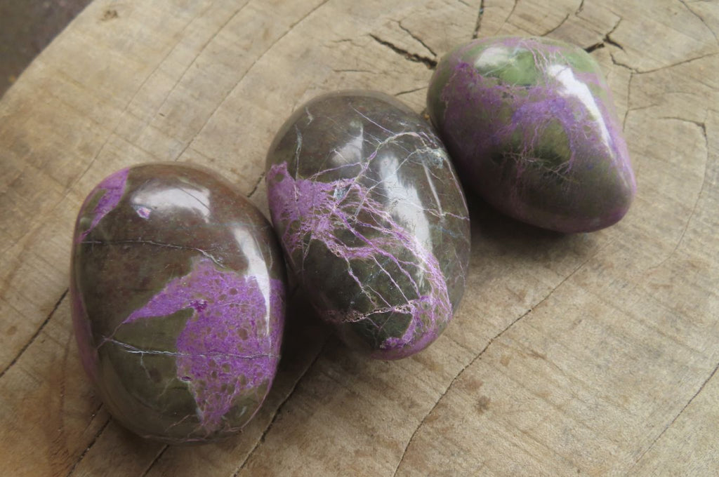 Polished Stichtite Free Forms x 6 From Barberton, South Africa - Toprock Gemstones and Minerals 