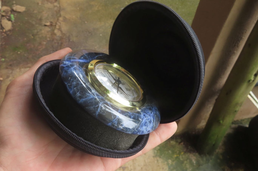 Polished Classic Sodalite Alarm Clock - sold per item - From Namibia - Toprock Gemstones and Minerals 