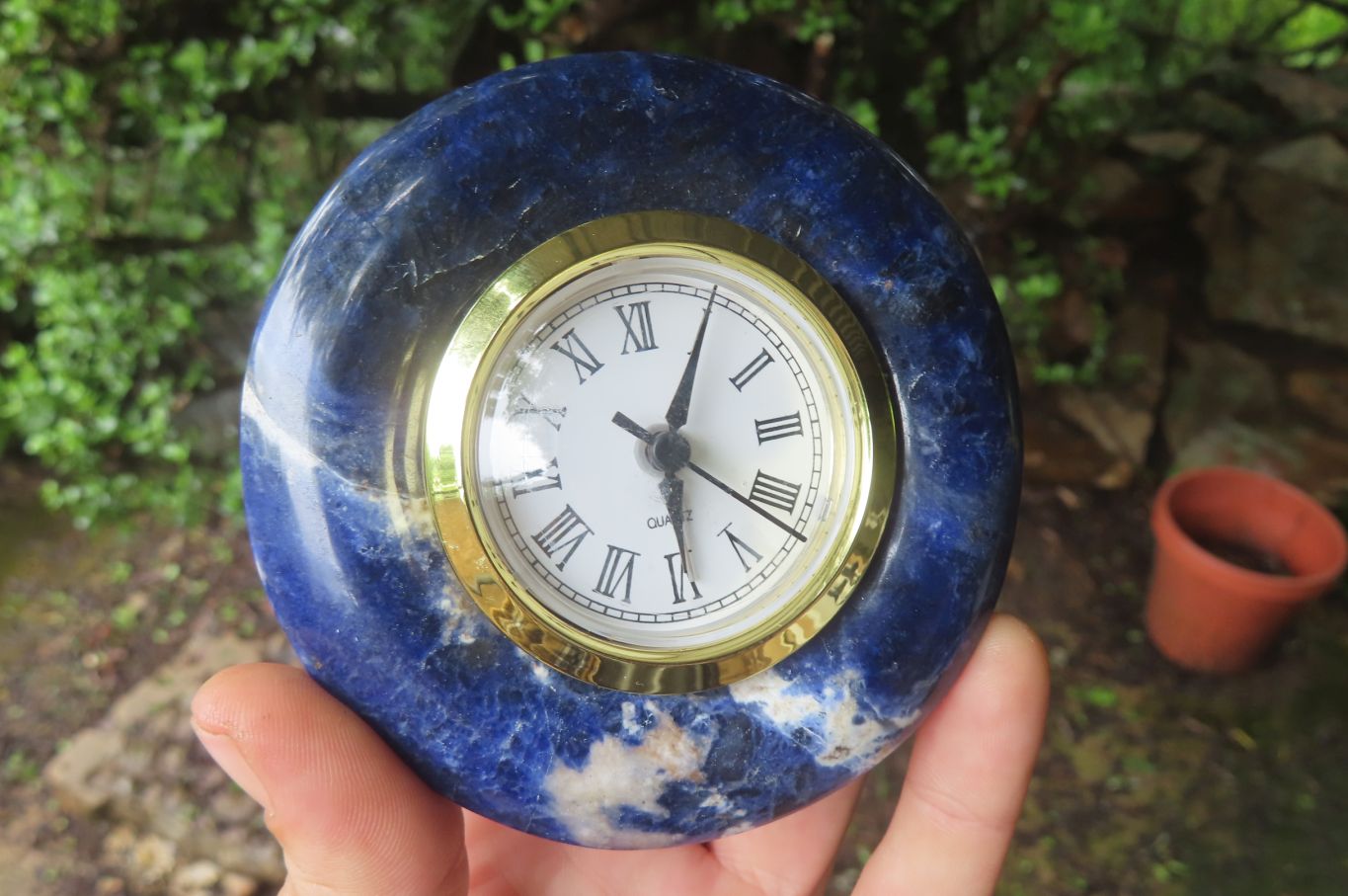 Polished Classic Sodalite Alarm Clock - sold per item - From Namibia - Toprock Gemstones and Minerals 