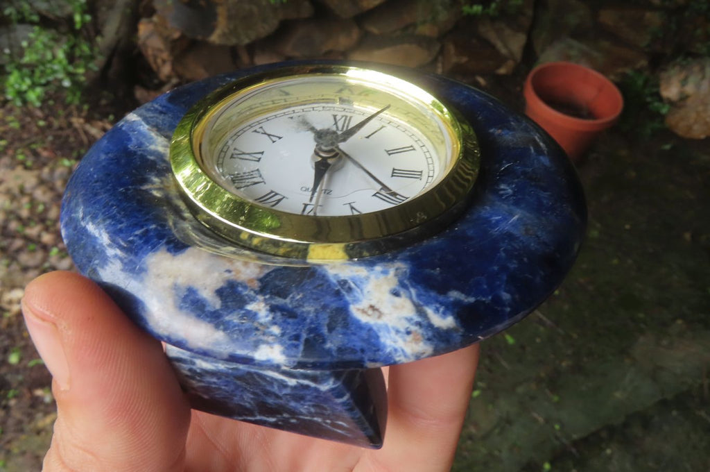 Polished Classic Sodalite Alarm Clock - sold per item - From Namibia - Toprock Gemstones and Minerals 