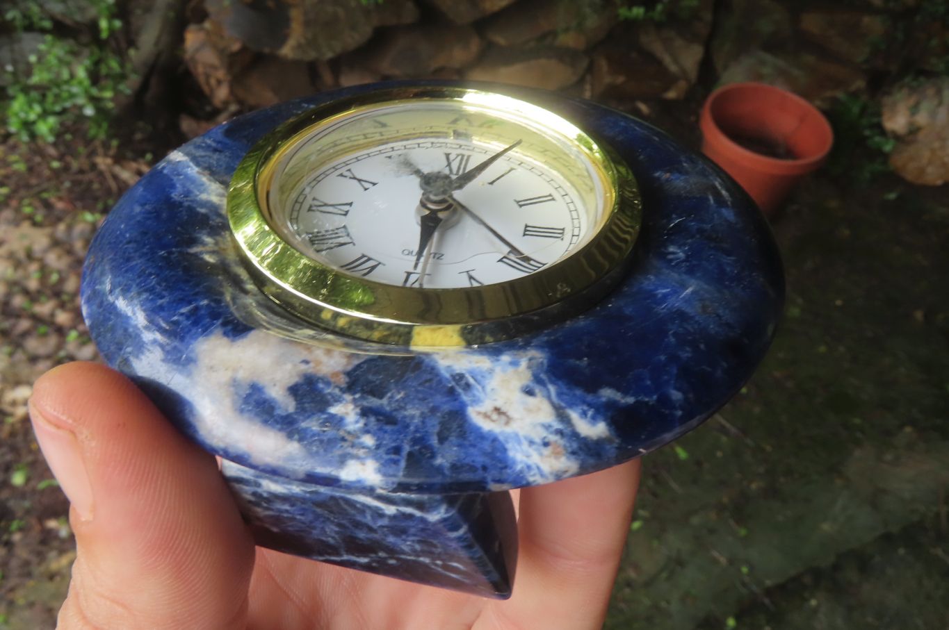 Polished Classic Sodalite Alarm Clock - sold per item - From Namibia - Toprock Gemstones and Minerals 