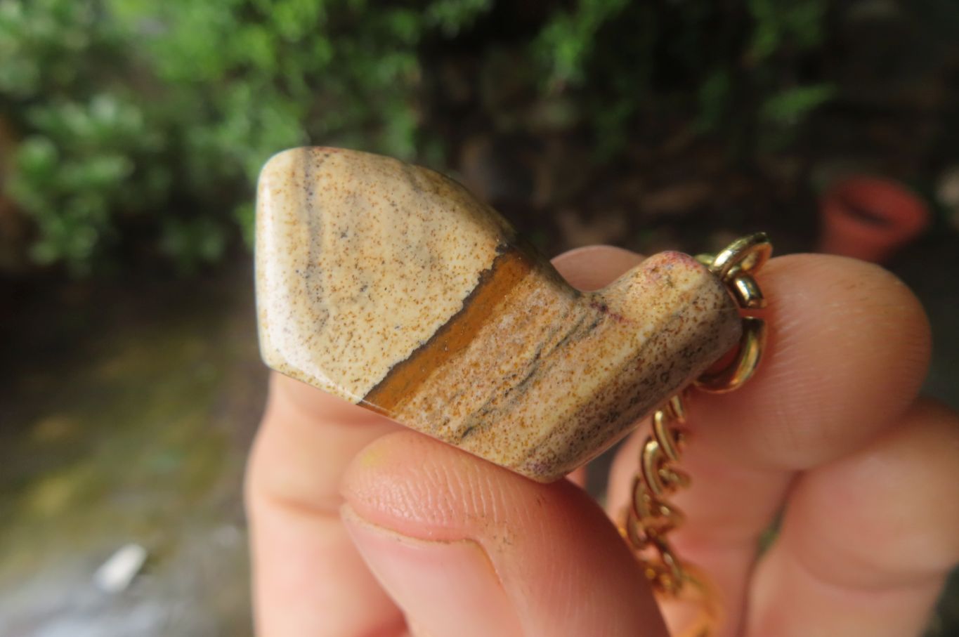 Polished Picture Stone Driver Golf Club Keyring - Sold Per Item - From Namibia - Toprock Gemstones and Minerals 