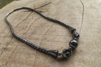 Polished Hematite Mixed Bead Choker - Sold Per Item - From China - Toprock Gemstones and Minerals 