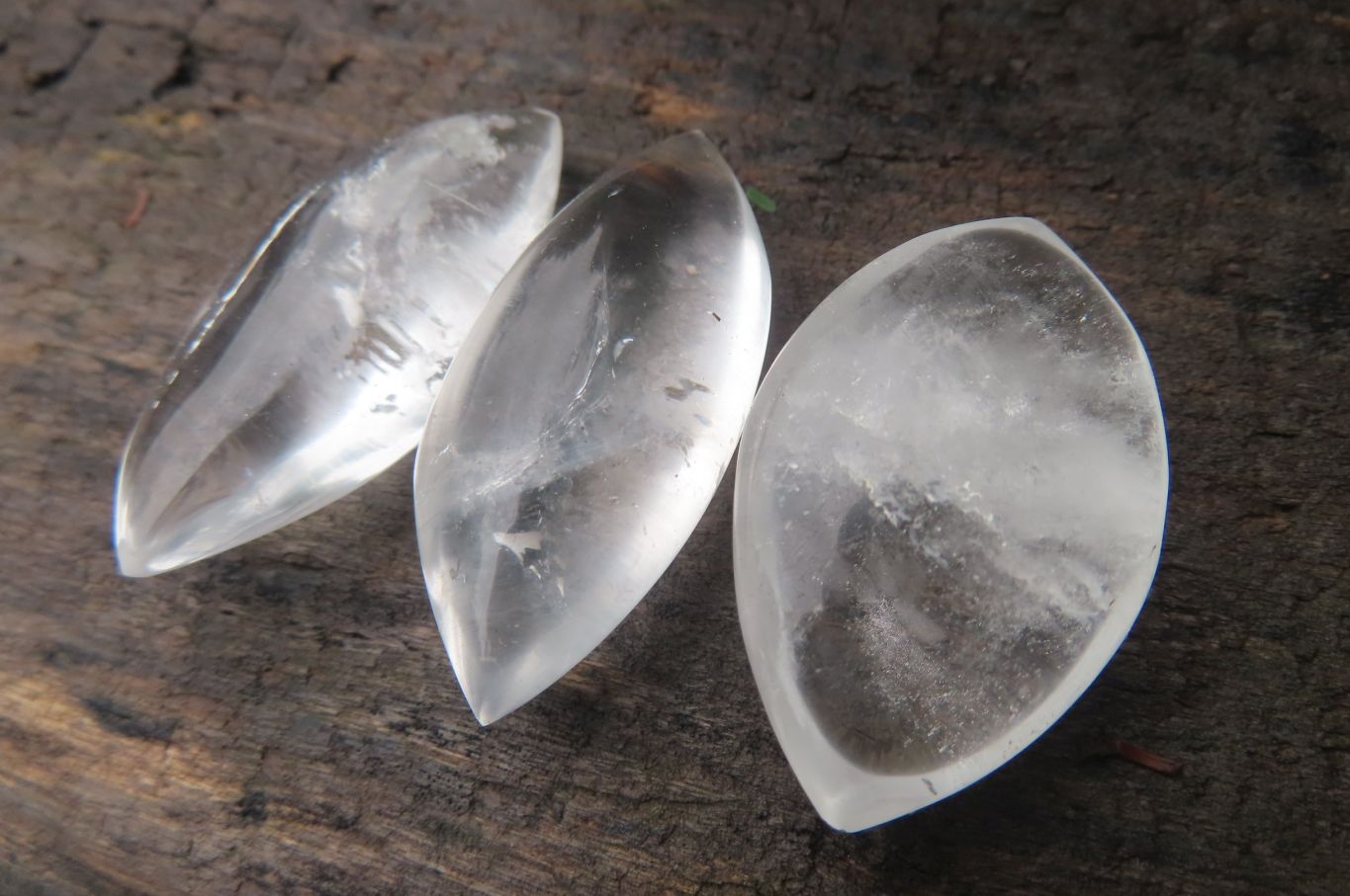 Polished Clear Quartz "Angel Tears" Pendant Pieces x 40 From Madagascar - Toprock Gemstones and Minerals 