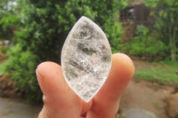 Polished Clear Quartz "Angel Tears" Pendant Pieces x 40 From Madagascar - Toprock Gemstones and Minerals 