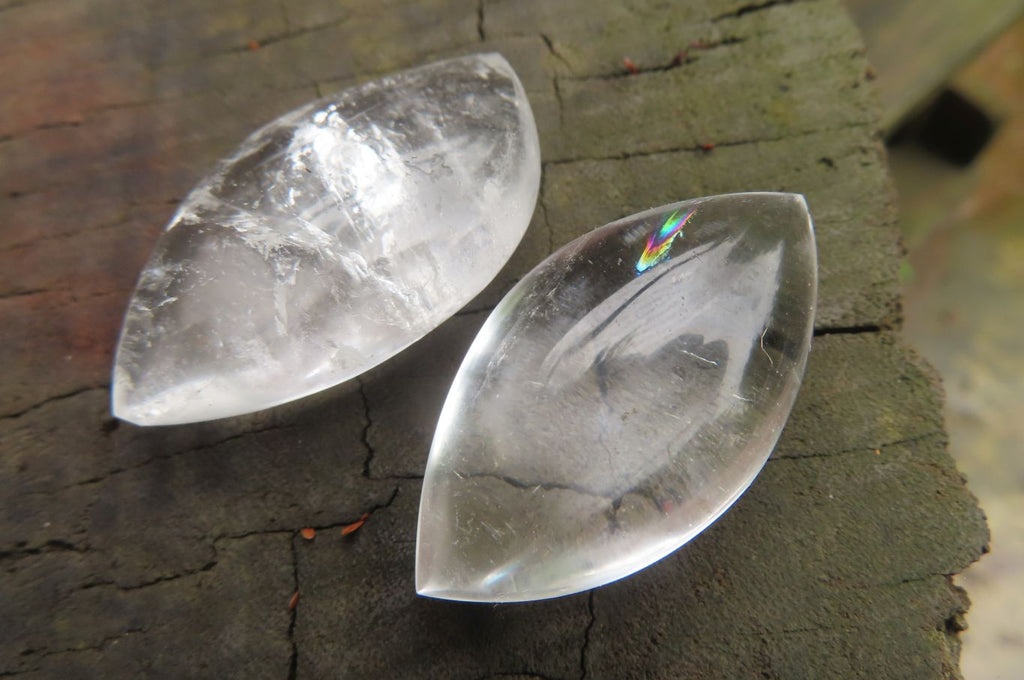 Polished Clear Quartz "Angel Tears" Pendant Pieces x 40 From Madagascar - Toprock Gemstones and Minerals 