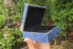 Hand Made Dumortierite Jewellery Box x 1 From Mozambique - Toprock Gemstones and Minerals 