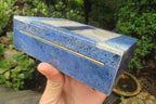 Hand Made Dumortierite Jewellery Box x 1 From Mozambique - Toprock Gemstones and Minerals 