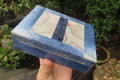 Hand Made Dumortierite Jewellery Box x 1 From Mozambique - Toprock Gemstones and Minerals 