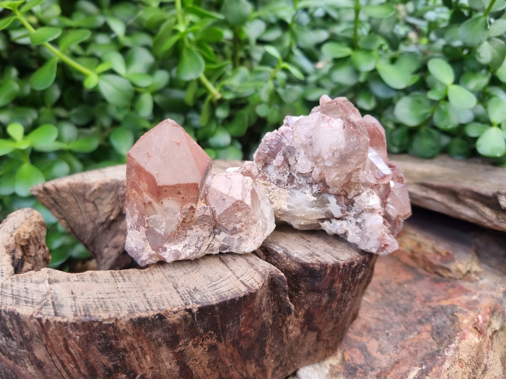 Natural Red Hematoid Quartz Crystals x 12 From Karoi, Zimbabwe - Toprock Gemstones and Minerals 