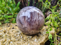 Polished Chevron Amethyst Spheres x 2 from Madagascar - Toprock Gemstones and Minerals 