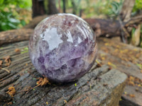 Polished Chevron Amethyst Spheres x 2 from Madagascar - Toprock Gemstones and Minerals 