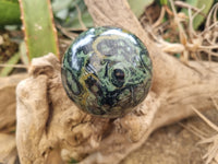 Polished Stromatolite Jasper Spheres x 6 From Katsepy, Madagascar