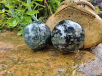 Polished Stromatolite Jasper Spheres x 6 From Katsepy, Madagascar